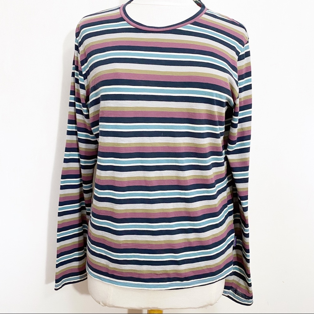 PATAGONIA striped round neck long sleeve